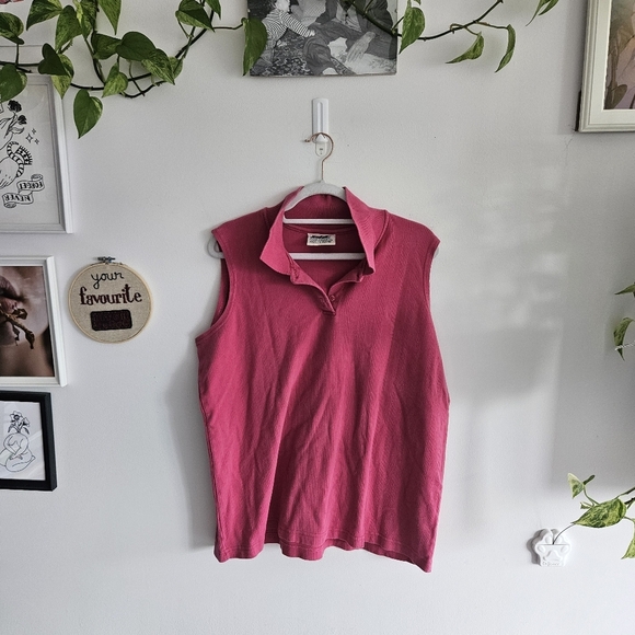 Vintage Northern Reflections Sleeveless Pink Top - Picture 1 of 7